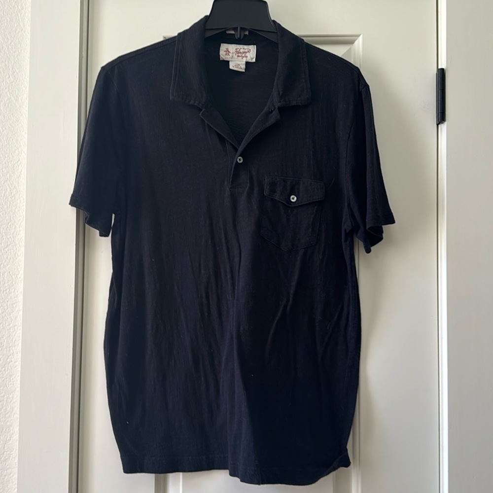 Men’s Penguin Black lightweight polo shirt